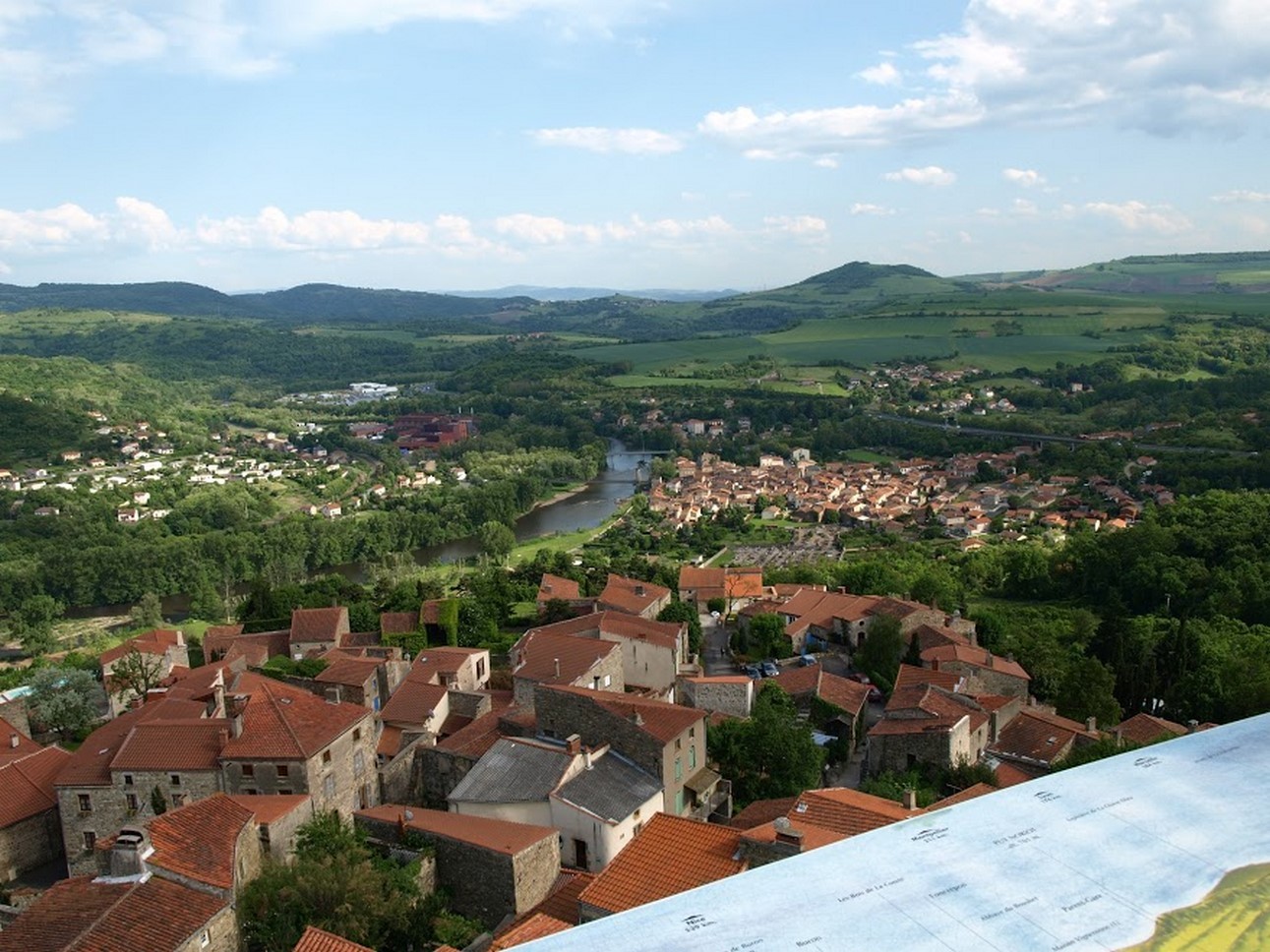 Puy de Dôme (63): Aerial View of an Ancient Town