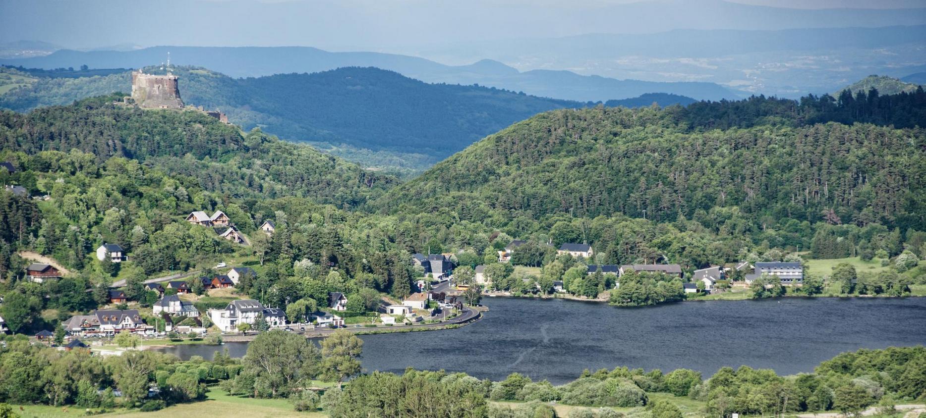 Lake Chambon: Spectacular Aerial View of Puy-de-Dôme in Auvergne