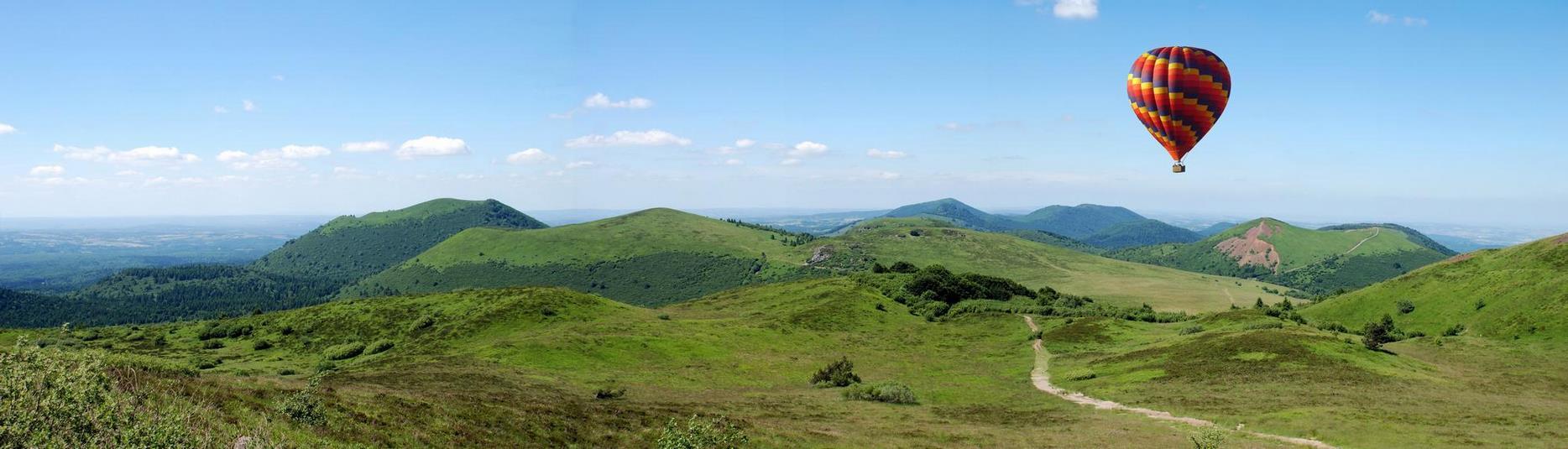 Auvergne volcanoes: Breathtaking panorama