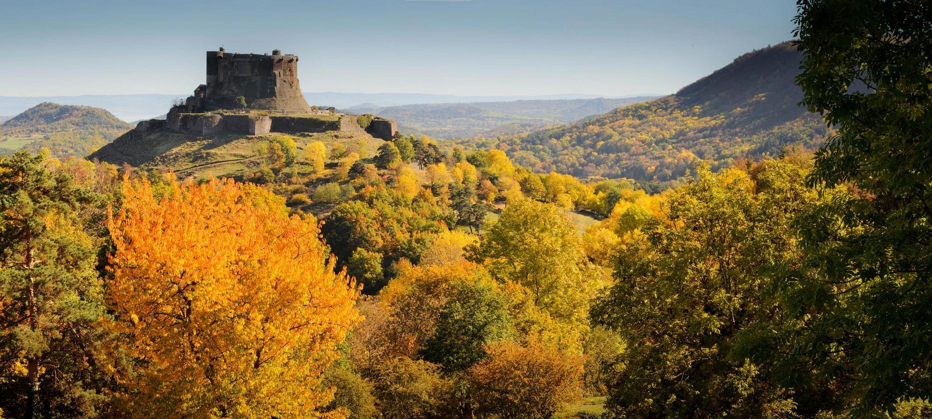 Murol Castle: Autumnal Majesty dominating the Murol Valley