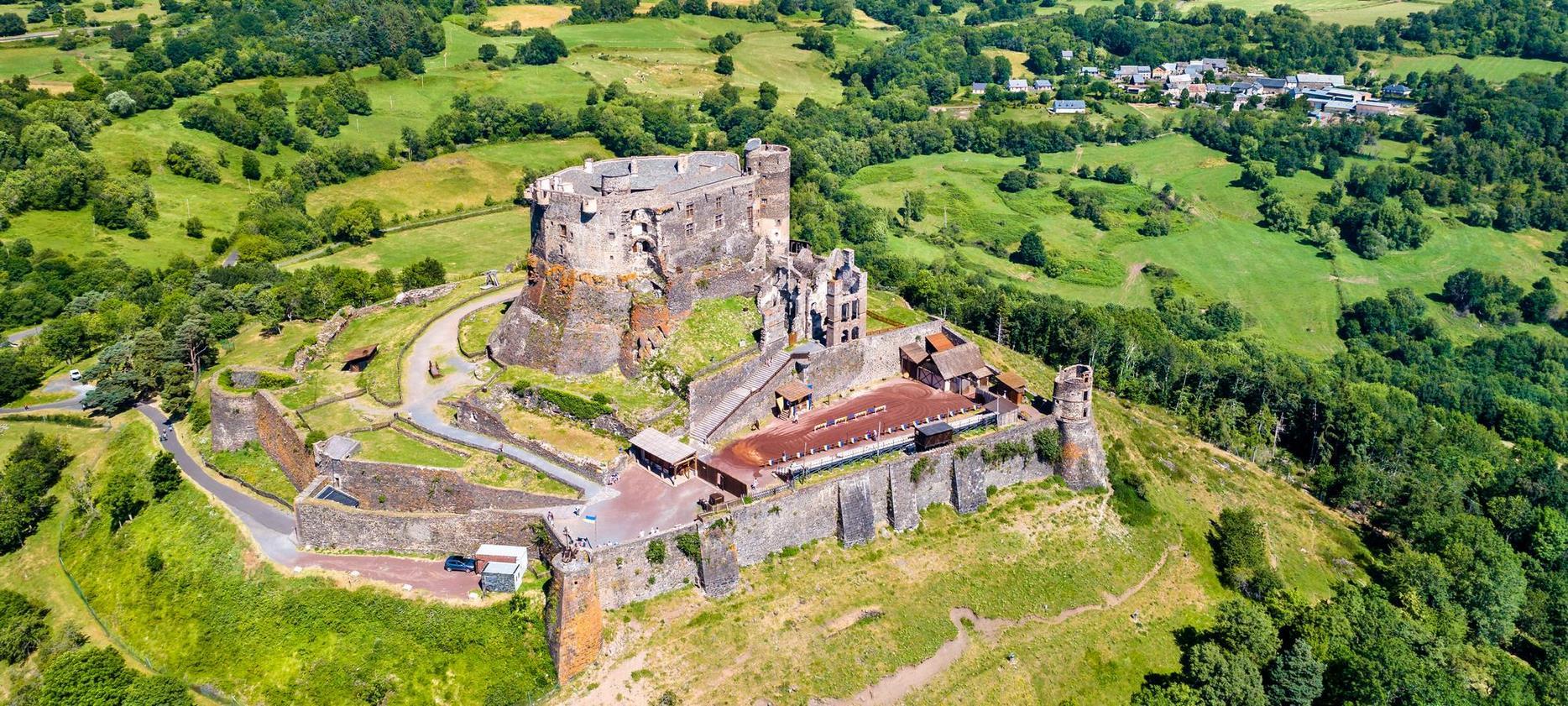 Château de Murol: Spectacular Aerial View of the Château Fort du Puy-de-Dôme