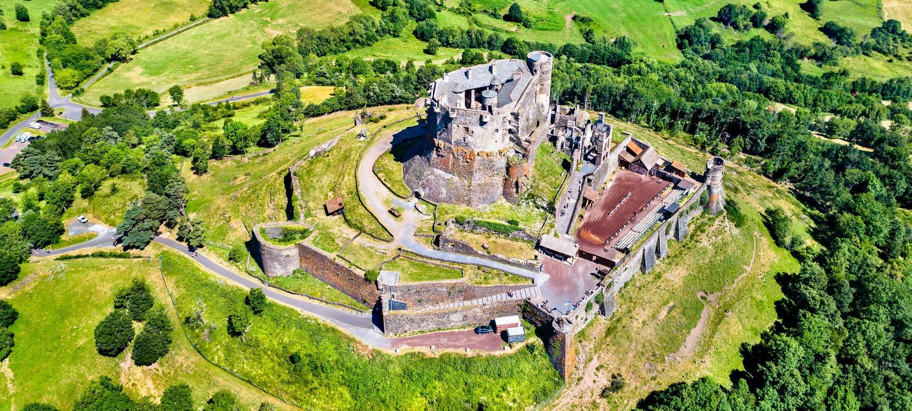 Château de Murol: Spectacular Aerial View of the Château Fort d'Auvergne