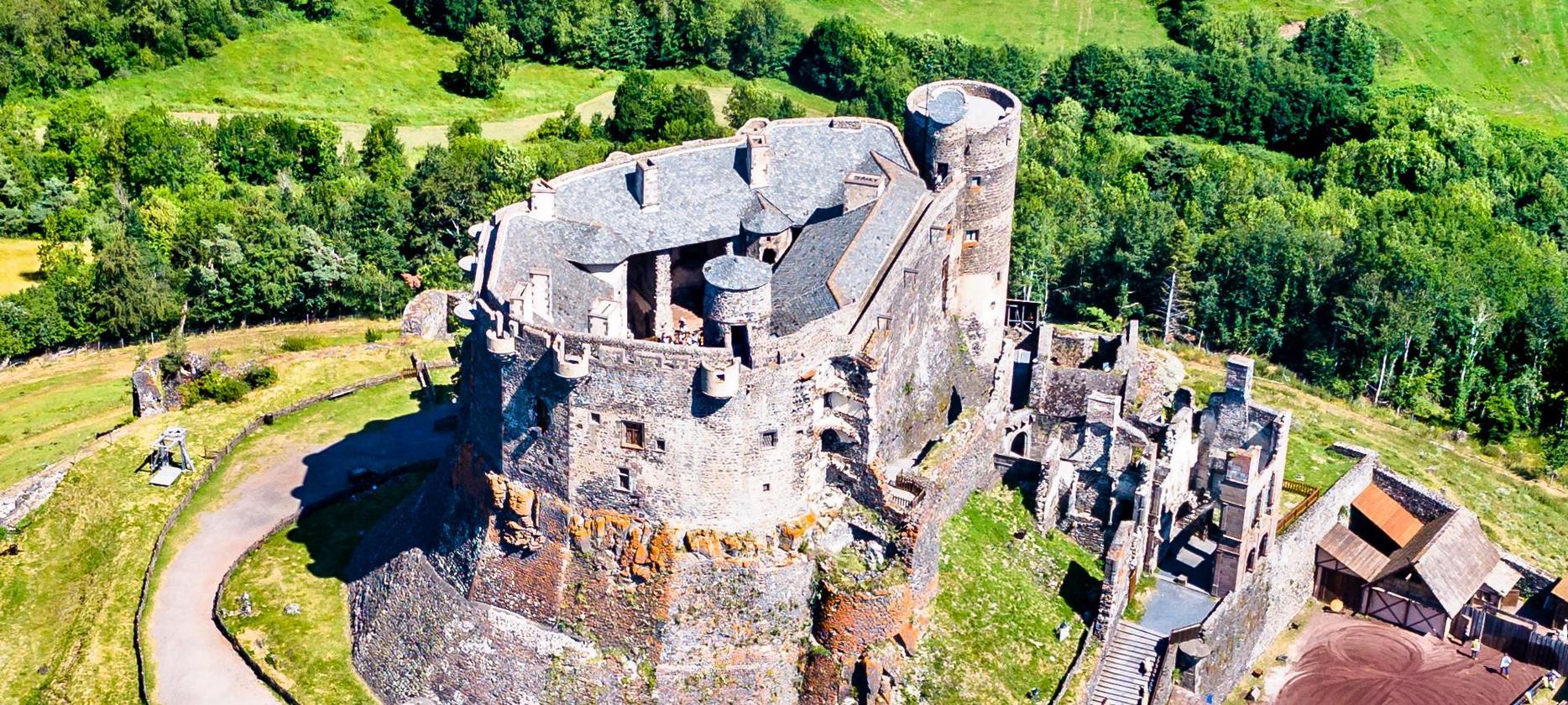 Château de Murol: Spectacular Aerial View of the Château Fort de Murol