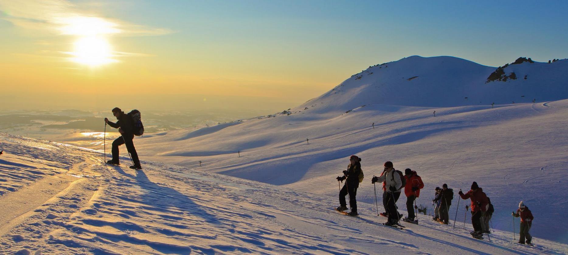 Super Besse - snowshoe hiking in the ski area