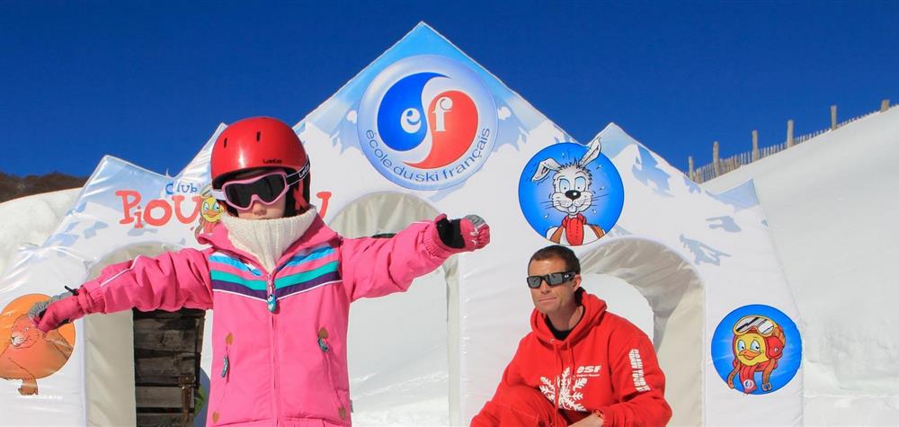 Super Besse: Espace Piou Piou, First Steps on Skis for Children