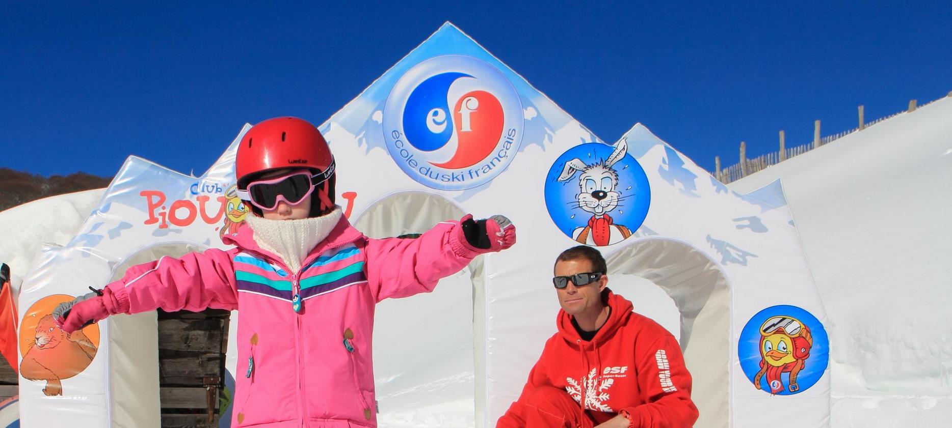 Super Besse: Espace Piou Piou, First Steps on Skis for Children