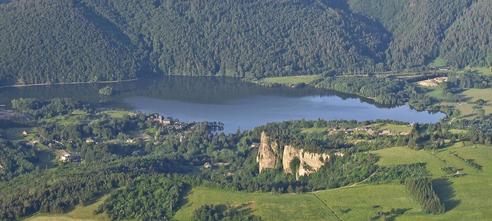 Super Besse: Exceptional Aerial View of Lake Chambon