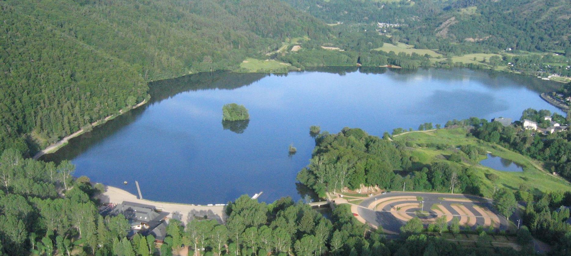 Super Besse: Drone Panorama of Lake Chambon