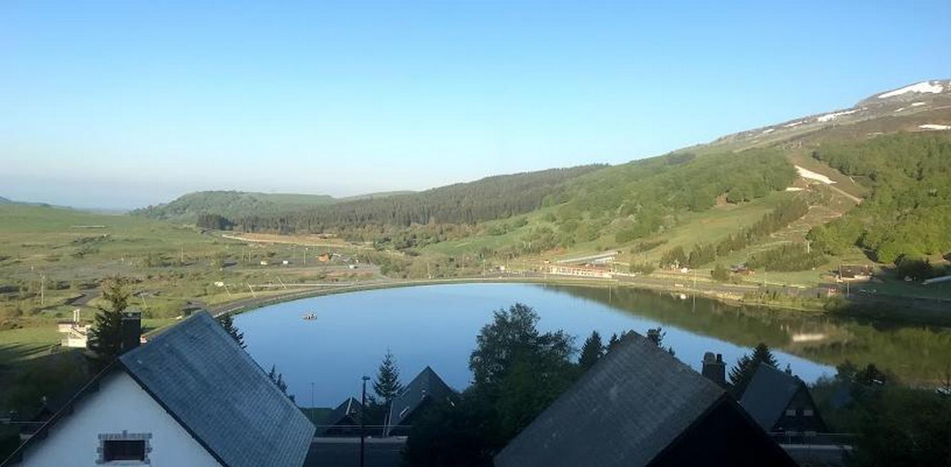 Panoramic view from the mezzanine of Chalet Ma Cambuse in Super Besse.