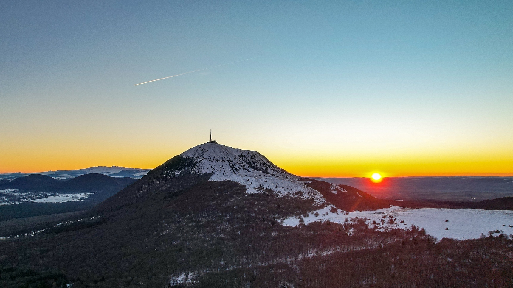 Puy de Dôme Neigé - Sunset - Magic Show