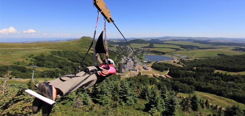 Super Besse: Thrills with the Panoramic Zipline!