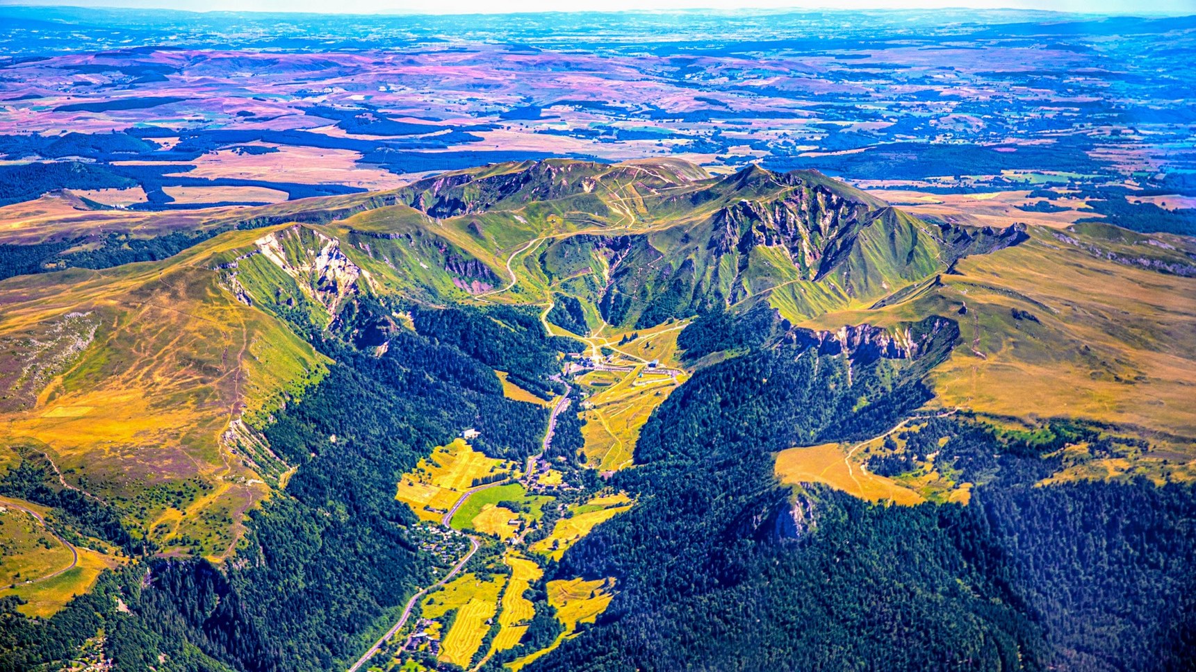 Sancy Massif: Impressive Aerial View of the Summits