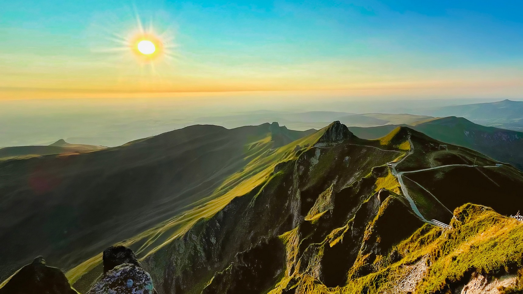 Summit of Puy de Sancy: Spectacular Sunset on the Summits of the Massif du Sancy