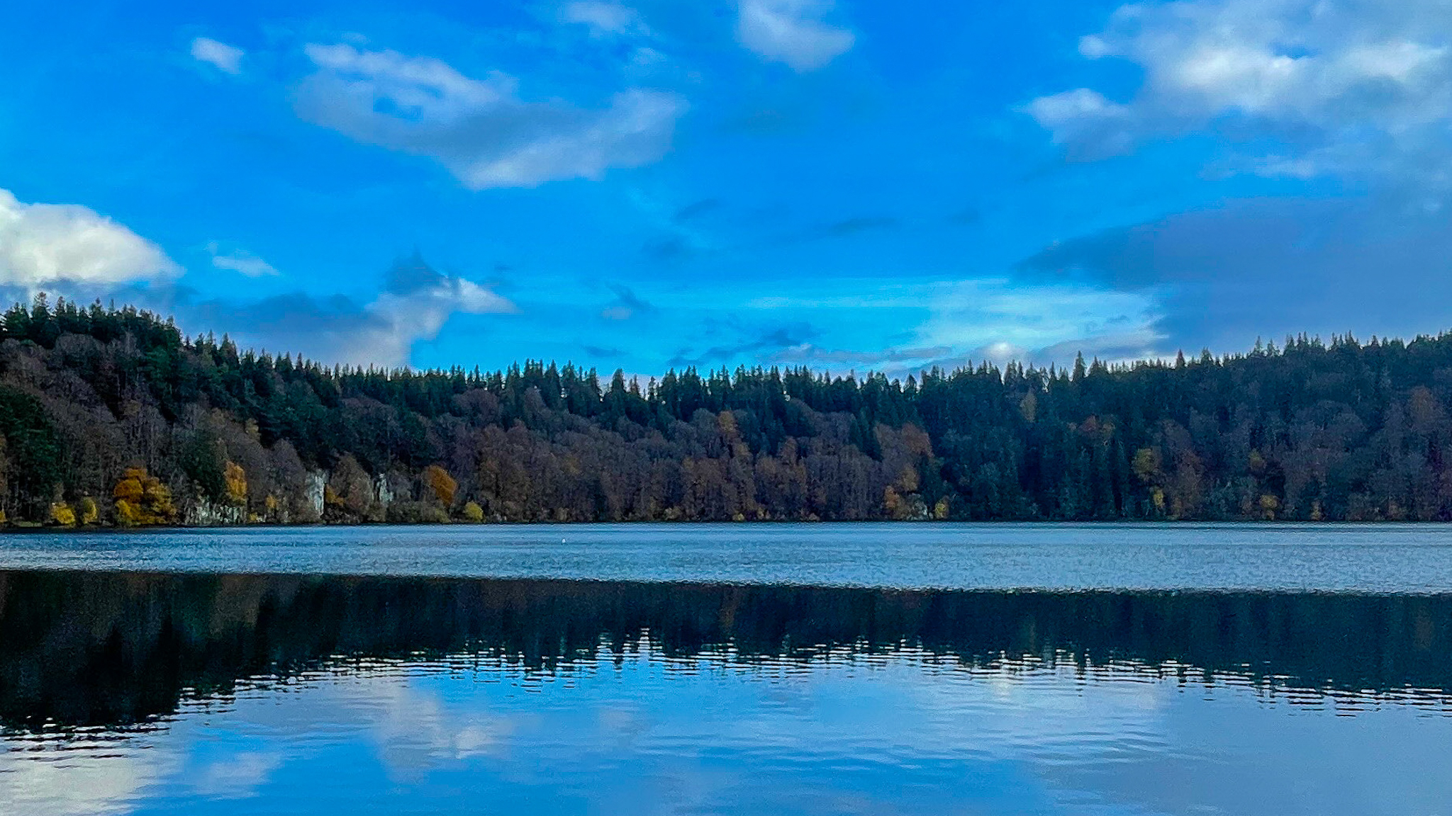 Enchanted October: Panorama of Lac Pavin