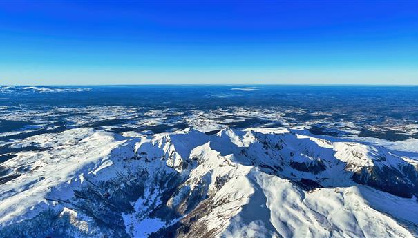 Chaudefour Valley: Peaks of the Sancy Massif in the background