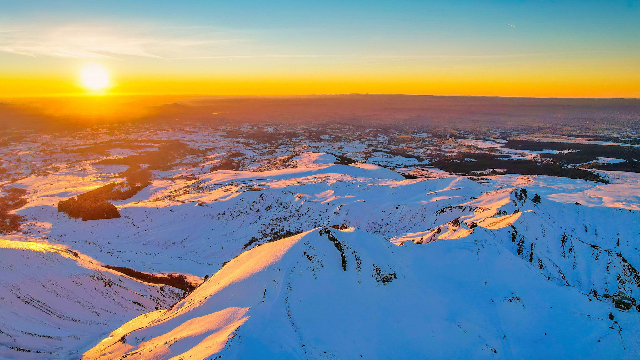 Sancy Massif: Sunset Fireworks on the Summits