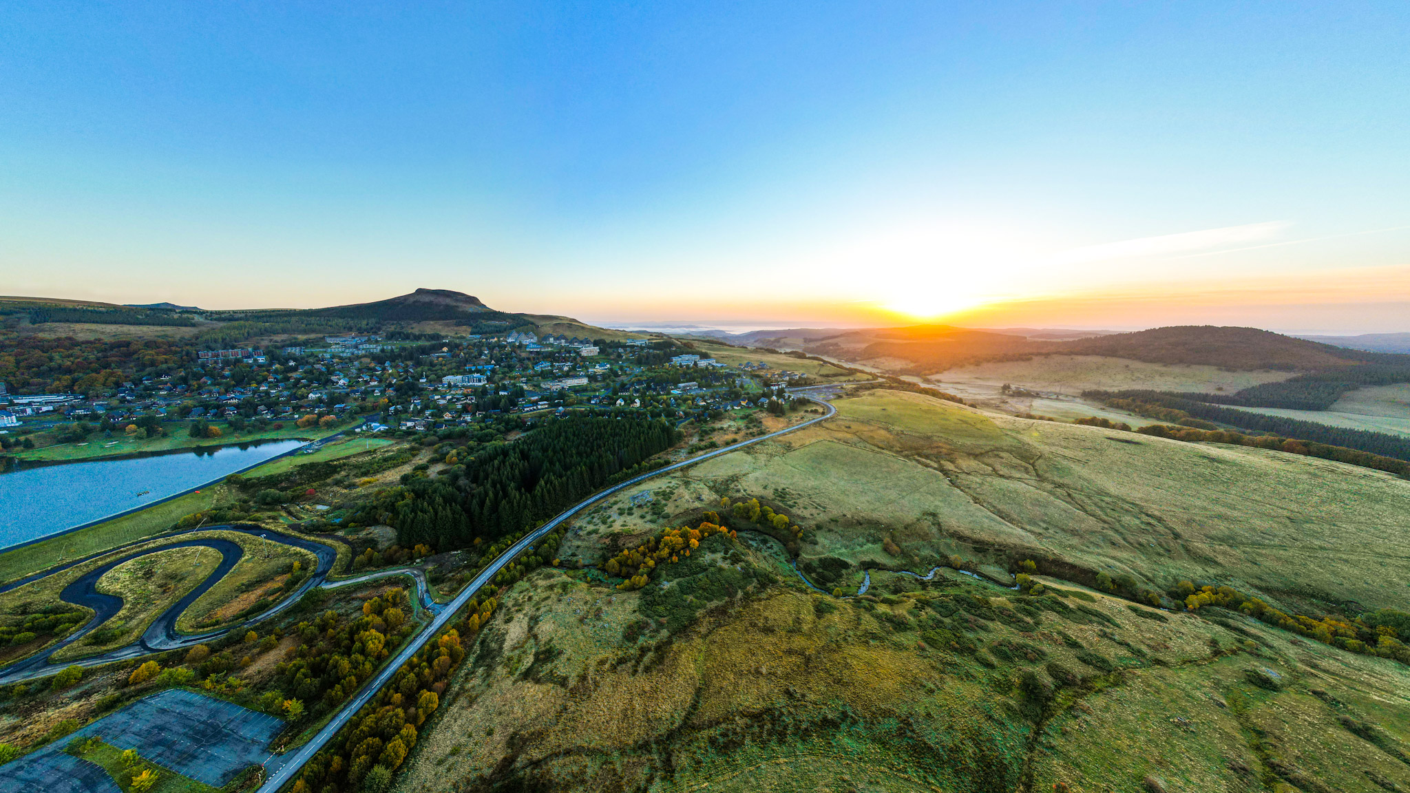 Sancy Massif in Autumn: Enchanted Sunrise at Super Besse