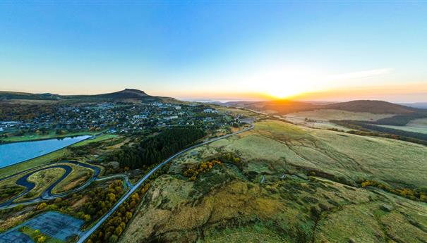 Sancy Massif in Autumn: Enchanted Sunrise at Super Besse