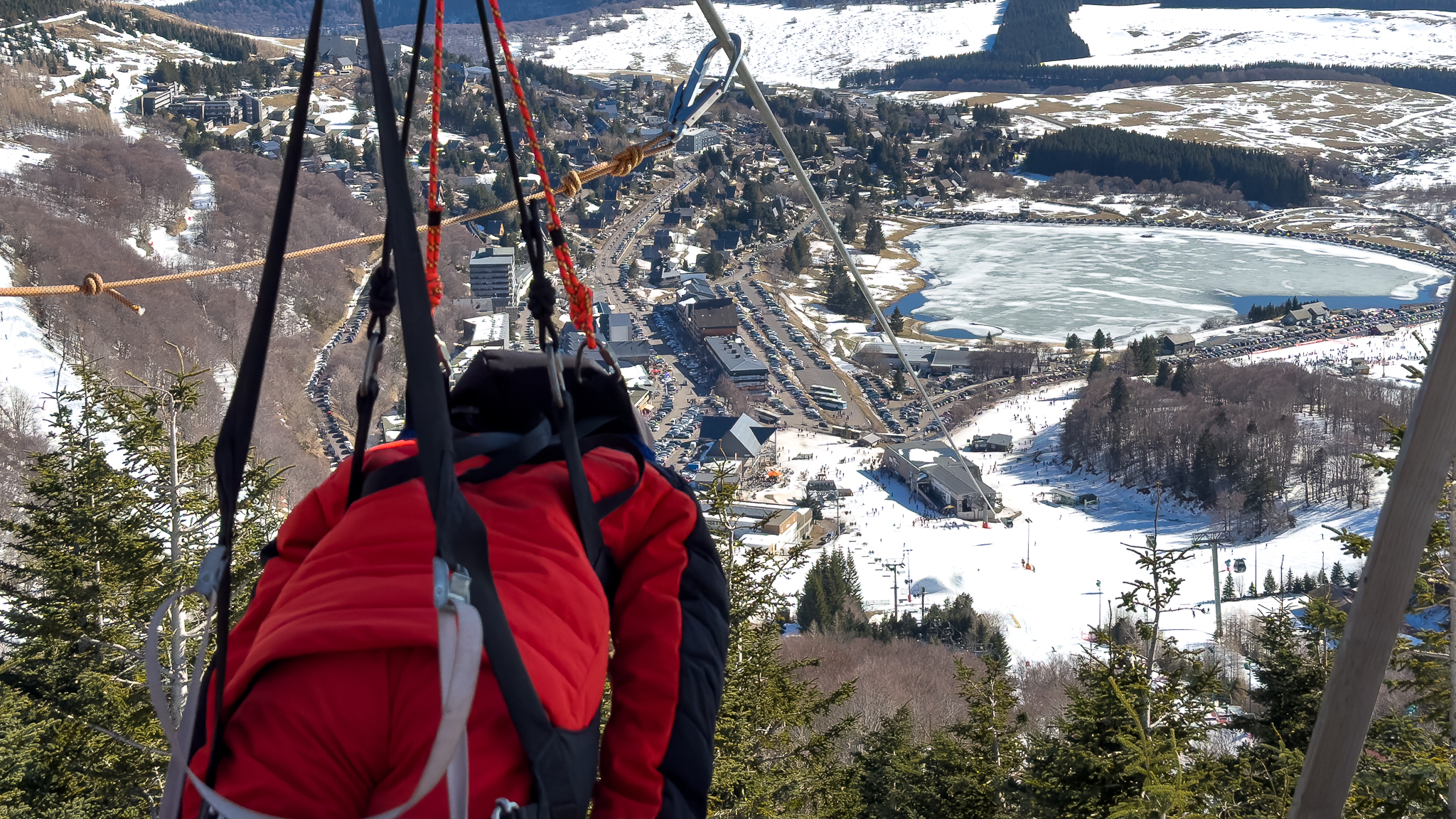 Super Besse Tyrolean: Breathtaking view of Super Besse from the skies