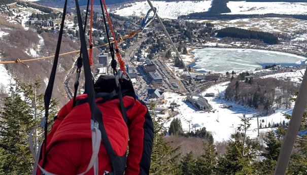Super Besse Tyrolean: Breathtaking view of Super Besse from the skies