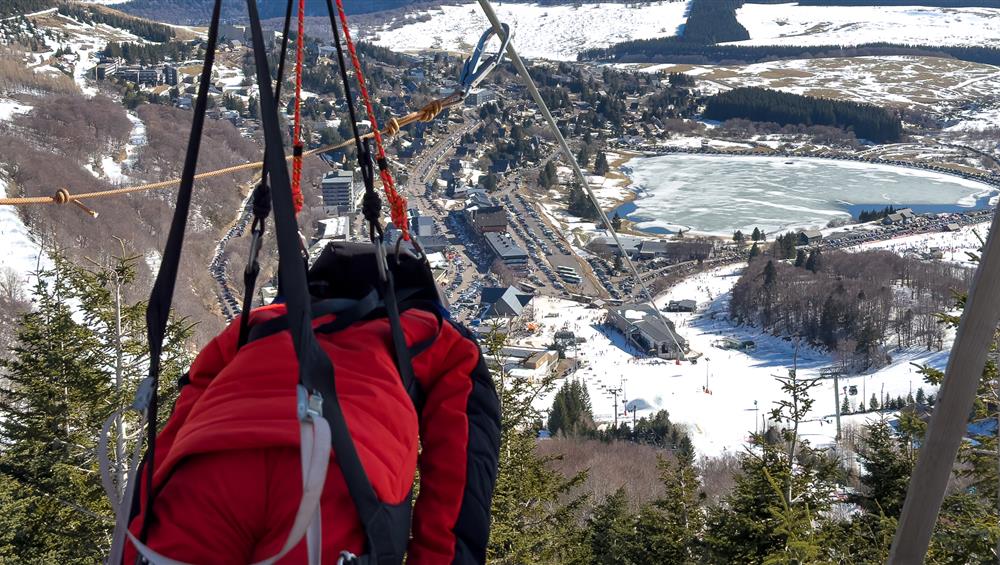 Super Besse Tyrolean: Breathtaking view of Super Besse from the skies
