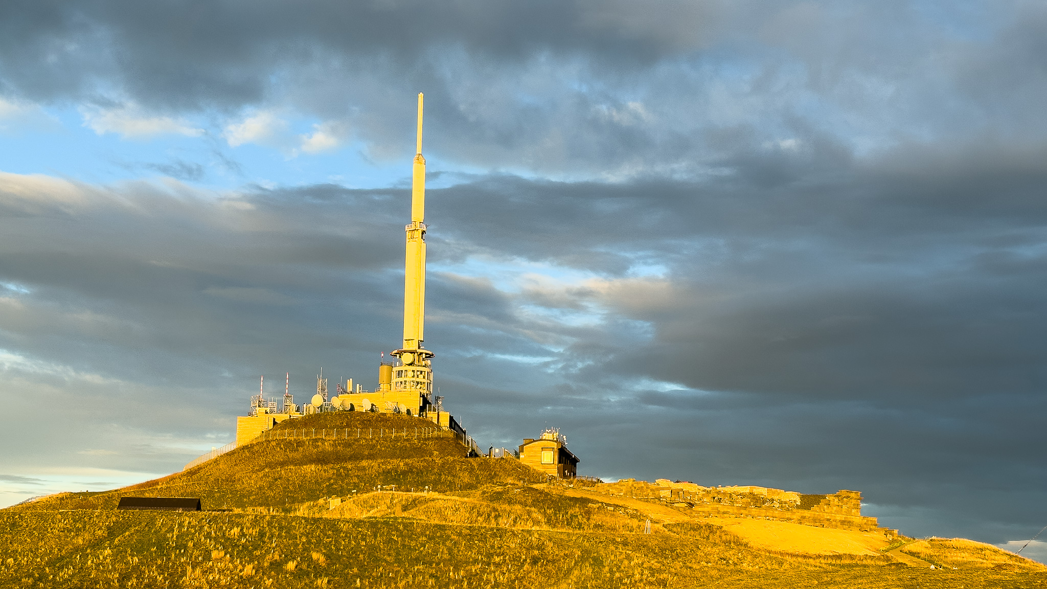 Puy de Dôme: Golden Sunset on the Mythical Summit