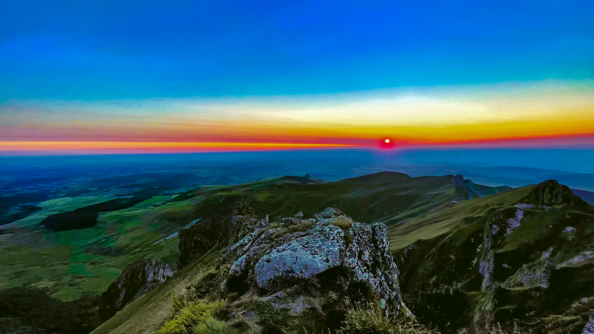 Puy de Sancy: Incredible Sunset Spectacle over the Massif