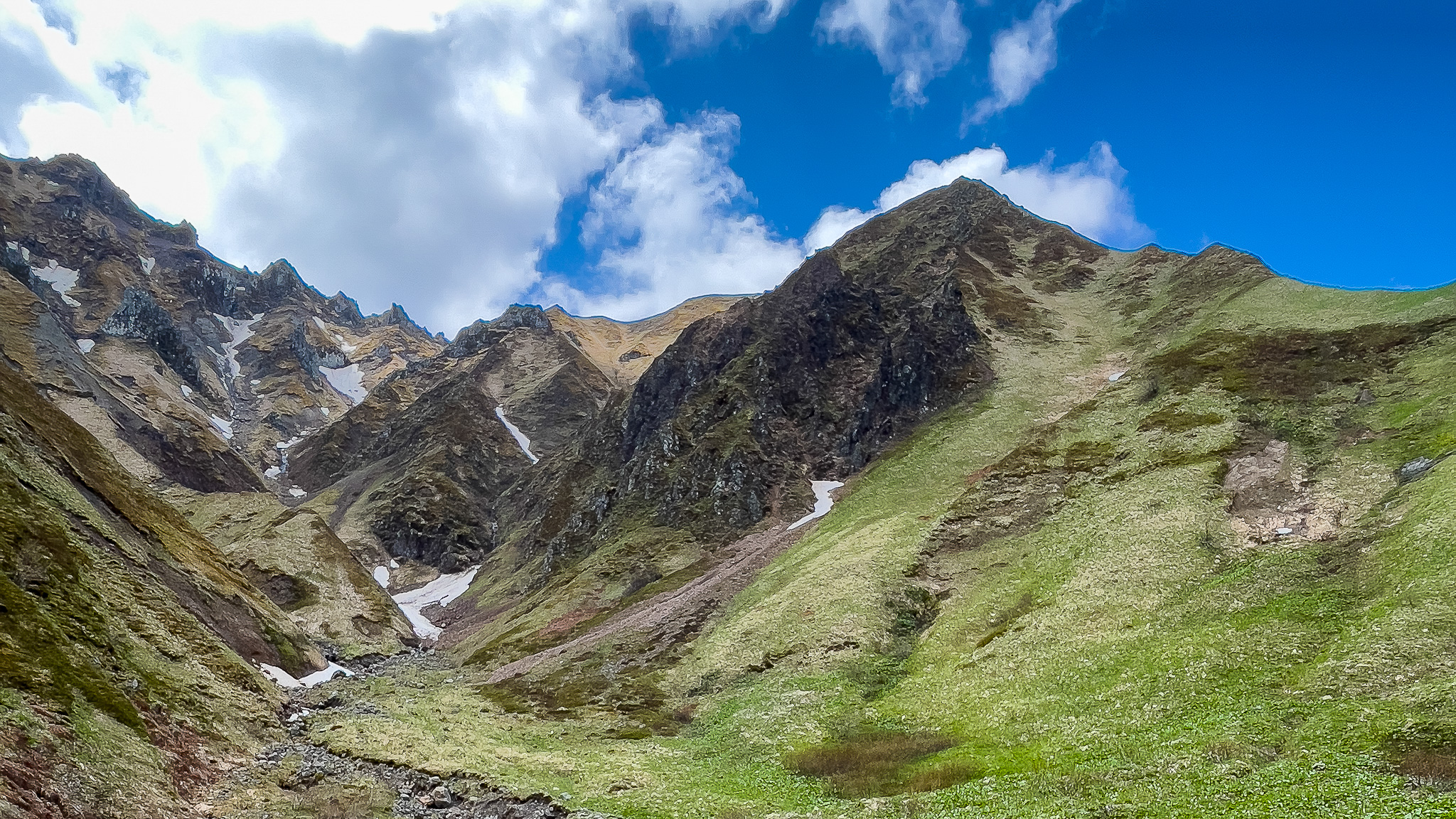 Sancy Massif: Val d'Enfer Valley in Spring - Blooming Nature