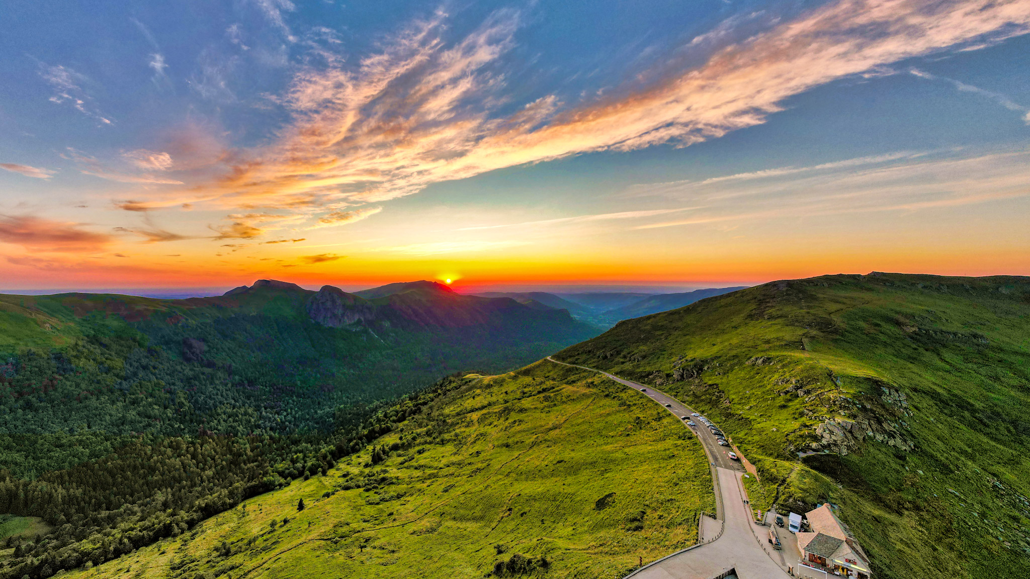 Puy Mary: Incredible Colors of the Sunset on the Cantal Mountains