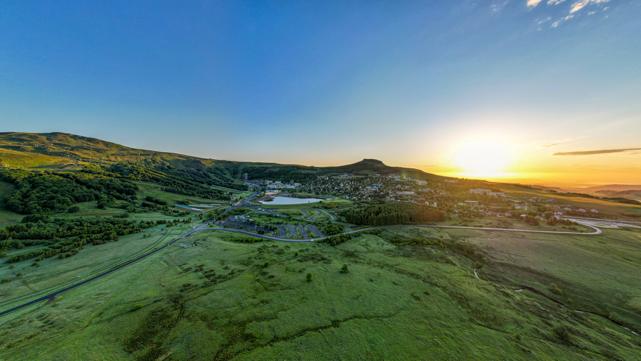 Super Besse: Magical Sunrise over the Mountains