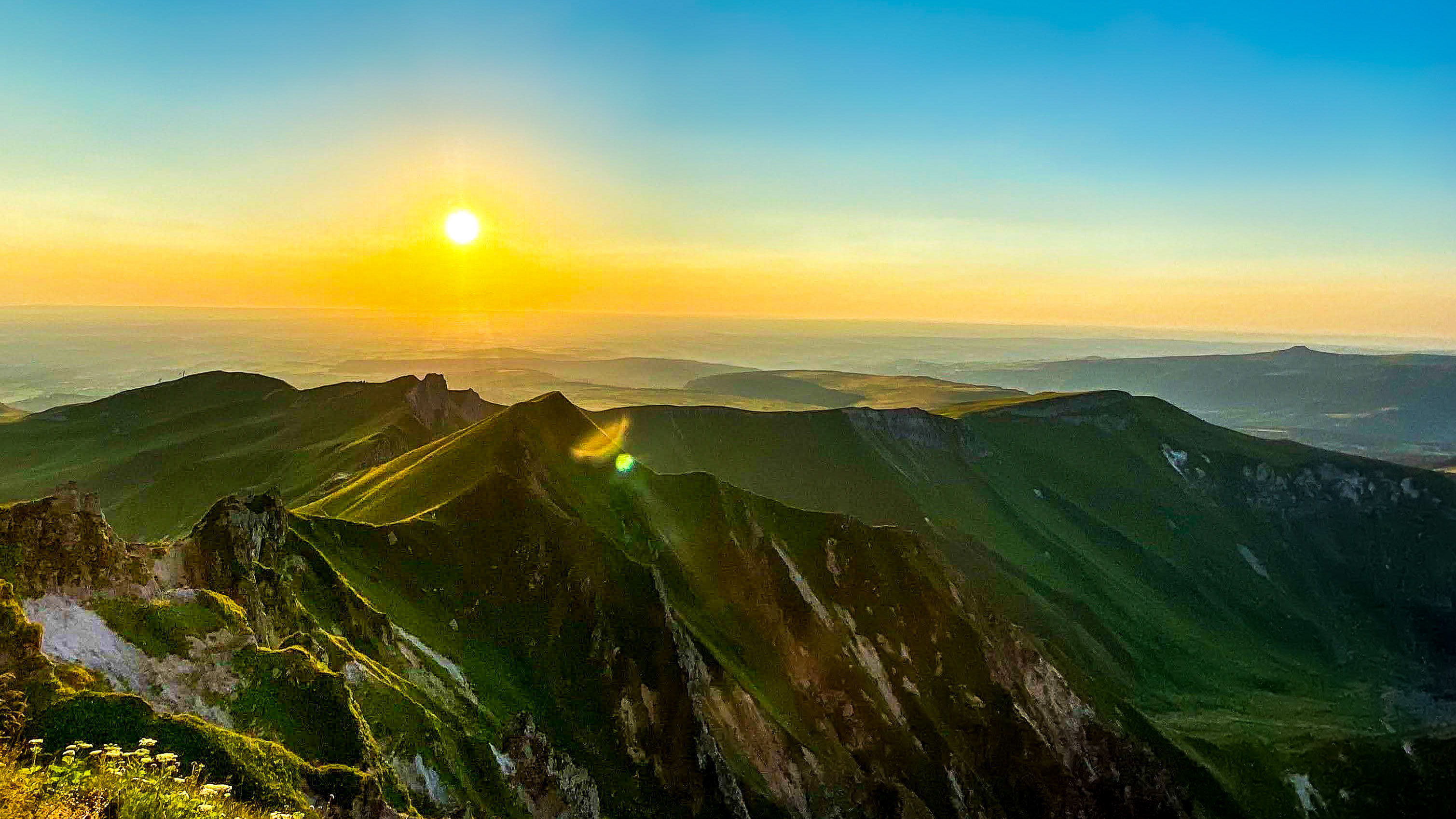 Magical Sunset over the Val d'Enfer Valley in Mont-Dore