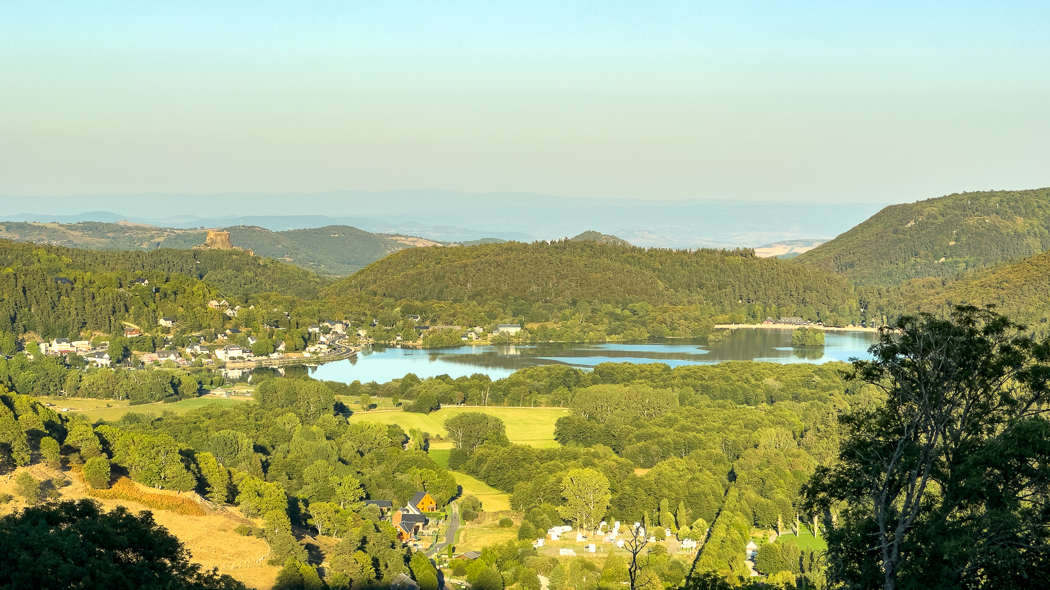 Lake Chambon and Murol Castle: Symbiosis of Nature and History