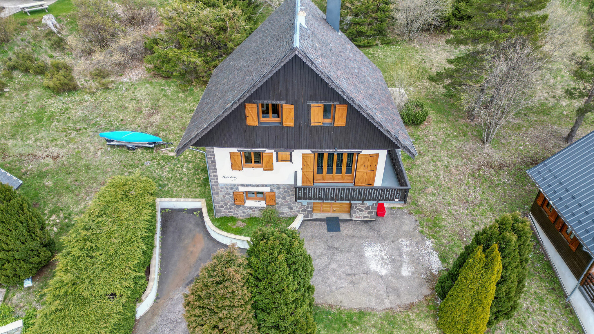 Chalet Ma Cambuse Super Besse - the large garden